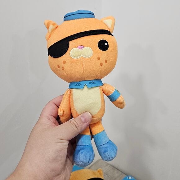 SET LOT OF 4 PLUSH Octonauts Kwazi Orange Cat Captain Barnacles Polar Bear - Picture 8 of 12